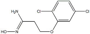 (1Z)-3-(2,5-dichlorophenoxy)-N'-hydroxypropanimidamide 구조식 이미지