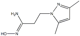 (1Z)-3-(3,5-dimethyl-1H-pyrazol-1-yl)-N'-hydroxypropanimidamide Structure