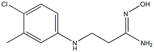 (1Z)-3-[(4-chloro-3-methylphenyl)amino]-N'-hydroxypropanimidamide Structure