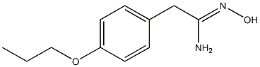 (1Z)-N'-hydroxy-2-(4-propoxyphenyl)ethanimidamide 구조식 이미지