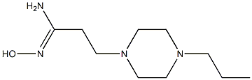 (1Z)-N'-hydroxy-3-(4-propylpiperazin-1-yl)propanimidamide 구조식 이미지