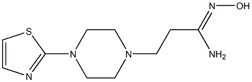 (1Z)-N'-hydroxy-3-[4-(1,3-thiazol-2-yl)piperazin-1-yl]propanimidamide 구조식 이미지