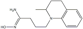 (1Z)-N'-hydroxy-4-(2-methyl-3,4-dihydroquinolin-1(2H)-yl)butanimidamide 구조식 이미지