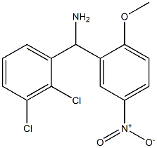 (2,3-dichlorophenyl)(2-methoxy-5-nitrophenyl)methanamine 구조식 이미지