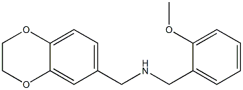 (2,3-dihydro-1,4-benzodioxin-6-ylmethyl)[(2-methoxyphenyl)methyl]amine Structure