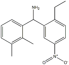 (2,3-dimethylphenyl)(2-ethyl-5-nitrophenyl)methanamine Structure