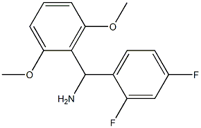 (2,4-difluorophenyl)(2,6-dimethoxyphenyl)methanamine 구조식 이미지