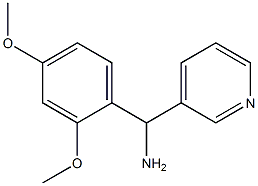 (2,4-dimethoxyphenyl)(pyridin-3-yl)methanamine Structure