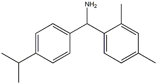 (2,4-dimethylphenyl)[4-(propan-2-yl)phenyl]methanamine Structure