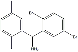 (2,5-dibromophenyl)(2,5-dimethylphenyl)methanamine Structure