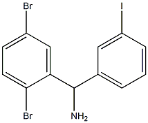 (2,5-dibromophenyl)(3-iodophenyl)methanamine 구조식 이미지