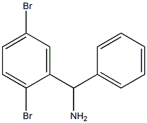 (2,5-dibromophenyl)(phenyl)methanamine 구조식 이미지