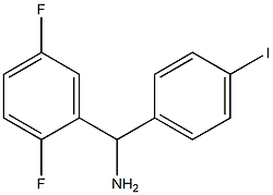 (2,5-difluorophenyl)(4-iodophenyl)methanamine 구조식 이미지
