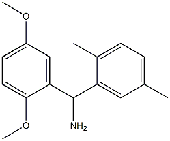 (2,5-dimethoxyphenyl)(2,5-dimethylphenyl)methanamine Structure