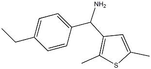 (2,5-dimethylthiophen-3-yl)(4-ethylphenyl)methanamine Structure