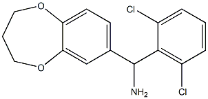 (2,6-dichlorophenyl)(3,4-dihydro-2H-1,5-benzodioxepin-7-yl)methanamine Structure