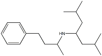 (2,6-dimethylheptan-4-yl)(4-phenylbutan-2-yl)amine Structure