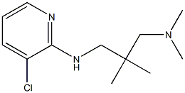 (2-{[(3-chloropyridin-2-yl)amino]methyl}-2-methylpropyl)dimethylamine 구조식 이미지