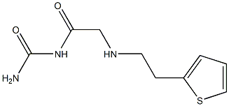 (2-{[2-(thiophen-2-yl)ethyl]amino}acetyl)urea 구조식 이미지