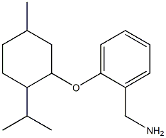 (2-{[5-methyl-2-(propan-2-yl)cyclohexyl]oxy}phenyl)methanamine 구조식 이미지