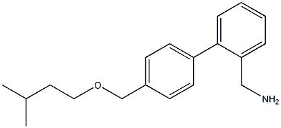 (2-{4-[(3-methylbutoxy)methyl]phenyl}phenyl)methanamine 구조식 이미지