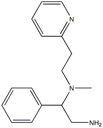 (2-amino-1-phenylethyl)(methyl)[2-(pyridin-2-yl)ethyl]amine Structure