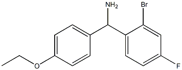 (2-bromo-4-fluorophenyl)(4-ethoxyphenyl)methanamine Structure