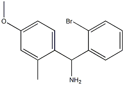 (2-bromophenyl)(4-methoxy-2-methylphenyl)methanamine Structure