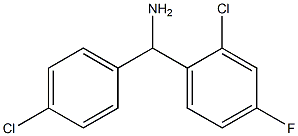 (2-chloro-4-fluorophenyl)(4-chlorophenyl)methanamine 구조식 이미지
