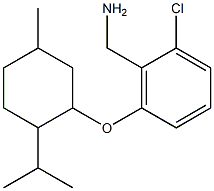 (2-chloro-6-{[5-methyl-2-(propan-2-yl)cyclohexyl]oxy}phenyl)methanamine Structure