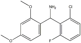 (2-chloro-6-fluorophenyl)(2,4-dimethoxyphenyl)methanamine Structure