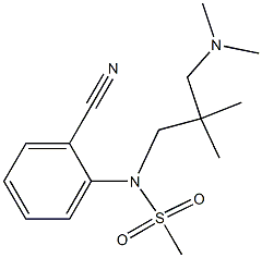 (2-cyanophenyl)-N-{2-[(dimethylamino)methyl]-2-methylpropyl}methanesulfonamide 구조식 이미지