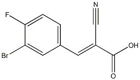 (2E)-3-(3-bromo-4-fluorophenyl)-2-cyanoacrylic acid Structure