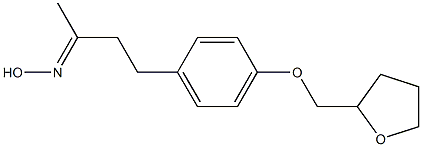 (2E)-4-[4-(tetrahydrofuran-2-ylmethoxy)phenyl]butan-2-one oxime 구조식 이미지