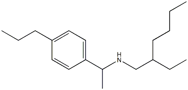 (2-ethylhexyl)[1-(4-propylphenyl)ethyl]amine 구조식 이미지