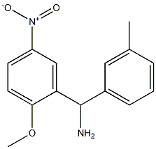 (2-methoxy-5-nitrophenyl)(3-methylphenyl)methanamine 구조식 이미지