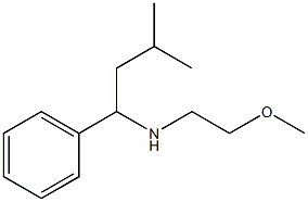 (2-methoxyethyl)(3-methyl-1-phenylbutyl)amine 구조식 이미지