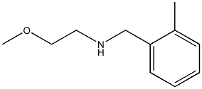 (2-methoxyethyl)[(2-methylphenyl)methyl]amine Structure