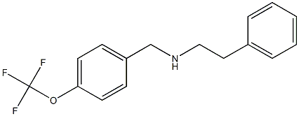 (2-phenylethyl)({[4-(trifluoromethoxy)phenyl]methyl})amine Structure