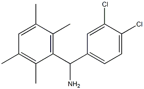 (3,4-dichlorophenyl)(2,3,5,6-tetramethylphenyl)methanamine 구조식 이미지