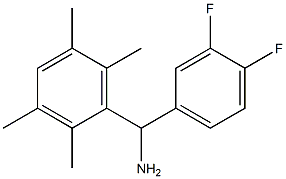 (3,4-difluorophenyl)(2,3,5,6-tetramethylphenyl)methanamine Structure