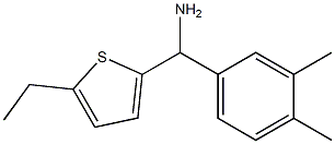 (3,4-dimethylphenyl)(5-ethylthiophen-2-yl)methanamine Structure