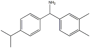 (3,4-dimethylphenyl)[4-(propan-2-yl)phenyl]methanamine Structure