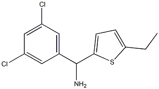 (3,5-dichlorophenyl)(5-ethylthiophen-2-yl)methanamine 구조식 이미지
