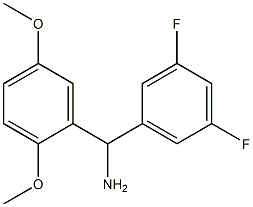 (3,5-difluorophenyl)(2,5-dimethoxyphenyl)methanamine 구조식 이미지