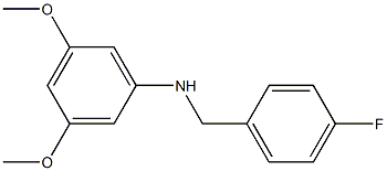 (3,5-dimethoxyphenyl)(4-fluorophenyl)methylamine 구조식 이미지