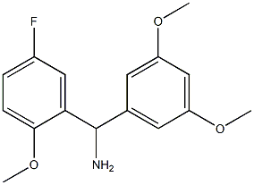 (3,5-dimethoxyphenyl)(5-fluoro-2-methoxyphenyl)methanamine Structure