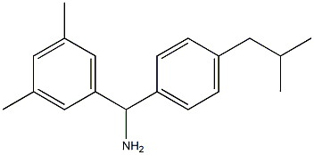 (3,5-dimethylphenyl)[4-(2-methylpropyl)phenyl]methanamine 구조식 이미지