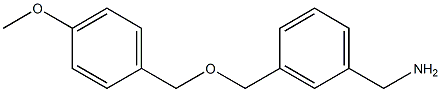 (3-{[(4-methoxyphenyl)methoxy]methyl}phenyl)methanamine Structure