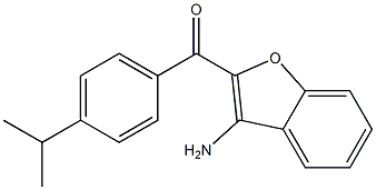 (3-amino-1-benzofuran-2-yl)(4-isopropylphenyl)methanone 구조식 이미지